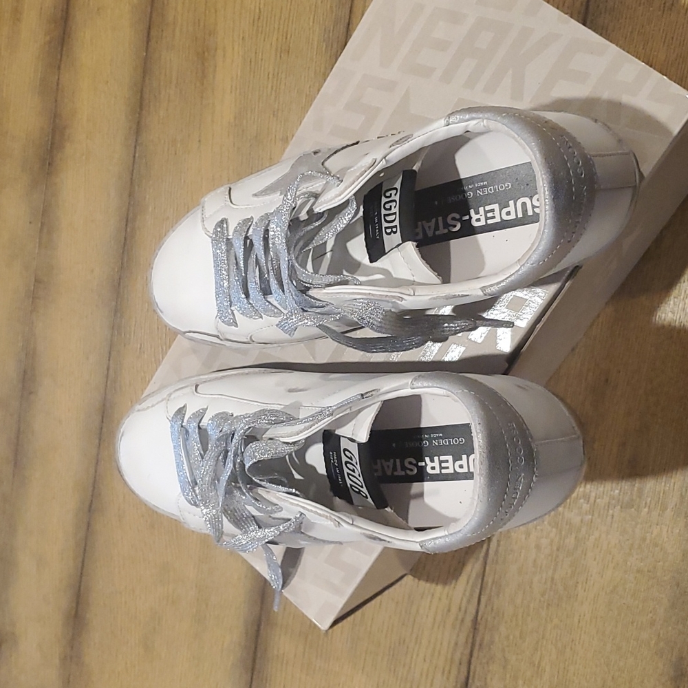 Golden Goose Super-Star white and silver - Picture 3 of 6